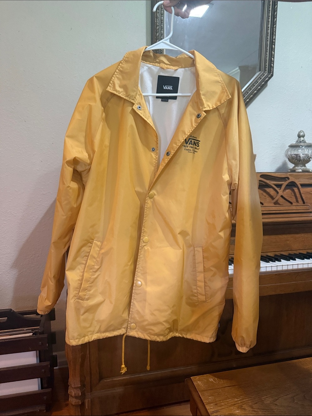 Vans Yellow Windbreaker Coach Jacket